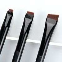 Simple Style Commute Artificial Fiber Plastic Plastic Handle Makeup Brushes 3 Pieces main image 3