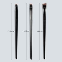 Simple Style Commute Artificial Fiber Plastic Plastic Handle Makeup Brushes 3 Pieces sku image 3