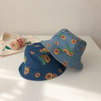 Girl's Simple Style Color Block Bucket Hat main image 1