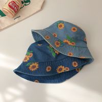 Girl's Simple Style Color Block Bucket Hat main image 4