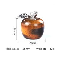 Cute Apple Natural Stone Polishing Crystal Charms main image 2