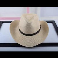 Women's Simple Style Color Block Crimping Straw Hat sku image 3