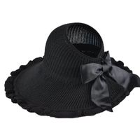 Women's Simple Style Bow Knot Crimping Wool Cap main image 3