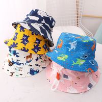 Girl's Simple Style Classic Style Color Block Printing Bucket Hat main image 3