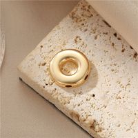 Simple Style Round Heart Shape Flower Copper Plating Inlay Shell Charms Jewelry Accessories sku image 1