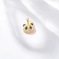 Simple Style Bear Panda Fish Tail Copper Plating Inlay Zircon Charms Jewelry Accessories main image 5