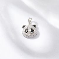 Simple Style Bear Panda Fish Tail Copper Plating Inlay Zircon Charms Jewelry Accessories main image 3