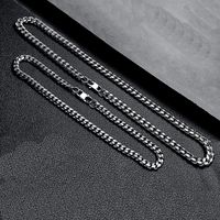 Hip Hop Géométrique Acier Au Titane Unisexe Bracelets Collier main image 5