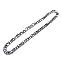 Hip-hop Geometric Titanium Steel Unisex Bracelets Necklace sku image 1