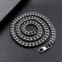 Hip-hop Geometric Titanium Steel Unisex Bracelets Necklace main image 3