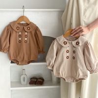 Cute Bohemian Flower Cotton Baby Rompers main image 5