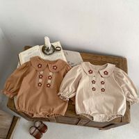 Cute Bohemian Flower Cotton Baby Rompers main image 1