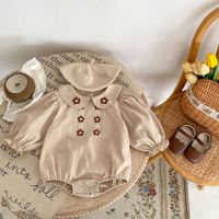 Cute Bohemian Flower Cotton Baby Rompers main image 4