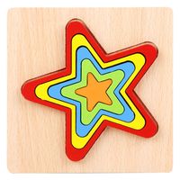 Rätsel Kleinkind (3-6 Jahre) Quadrat Stern Holz Spielzeug sku image 8