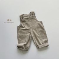 Básico Retro Color Sólido Algodón Pantalones Para Niños main image 2