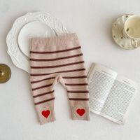 Casual Stripe Solid Color Cotton Pants & Leggings sku image 1