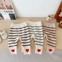 Casual Stripe Solid Color Cotton Pants & Leggings main image 1