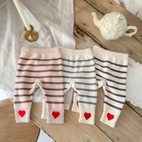 Casual Stripe Solid Color Cotton Pants & Leggings main image 3