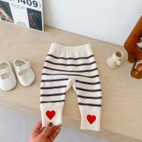 Casual Stripe Solid Color Cotton Pants & Leggings main image 2