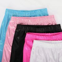 Basic Solid Color Rib-knit Polyester Pants & Leggings main image 4