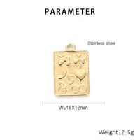 Simple Style Shamrock Heart Shape Unicorn Stainless Steel Plating Jewelry Accessories sku image 2