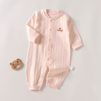 Casual Color Block Cotton Baby Rompers main image 5