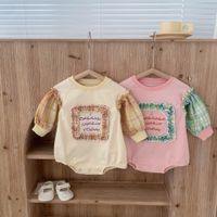 Classic Style Color Block Cotton Baby Rompers main image 4
