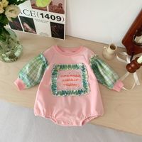 Classic Style Color Block Cotton Baby Rompers main image 2