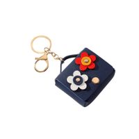 Cartoon Style Flower Pu Leather Women's Bag Pendant Keychain main image 2