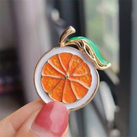 Simple Style Fruit Alloy Plating Women's Brooches sku image 1