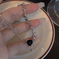Sweet Classic Style Heart Shape Alloy Wholesale Pendant Necklace sku image 1