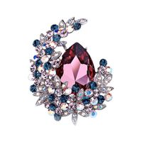 Lady Moon Alloy Inlay Artificial Gemstones Women's Brooches main image 3