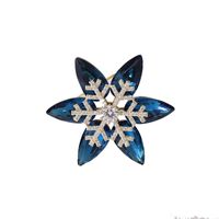 Ig Style Shiny Flower Snowflake Copper Plating Inlay Zircon Women's Brooches main image 5