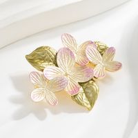 Japanischer Stil Blume Kupfer Einbrennlack Frau Broschen main image 1