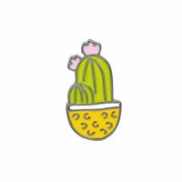 Cartoon Style Cactus Flower Alloy Enamel Women's Brooches sku image 5