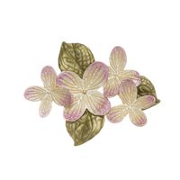Japanischer Stil Blume Kupfer Einbrennlack Frau Broschen main image 3