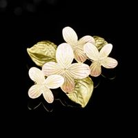 Japanese Style Flower Copper Stoving Varnish Women's Brooches sku image 2