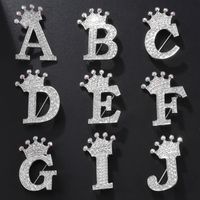 Simple Style Letter Crown Zinc Alloy Inlay Rhinestones Unisex Brooches main image 7