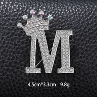 Simple Style Letter Crown Zinc Alloy Inlay Rhinestones Unisex Brooches sku image 26