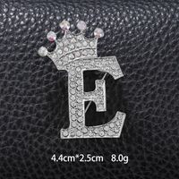 Simple Style Letter Crown Zinc Alloy Inlay Rhinestones Unisex Brooches sku image 10