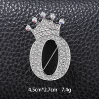 Simple Style Letter Crown Zinc Alloy Inlay Rhinestones Unisex Brooches sku image 30