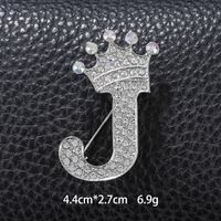 Simple Style Letter Crown Zinc Alloy Inlay Rhinestones Unisex Brooches sku image 20