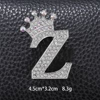 Simple Style Letter Crown Zinc Alloy Inlay Rhinestones Unisex Brooches sku image 48