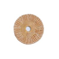 Casual Vacation Solid Color Rattan Placemat 1 Piece sku image 1