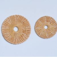 Casual Vacation Solid Color Rattan Placemat 1 Piece main image 3
