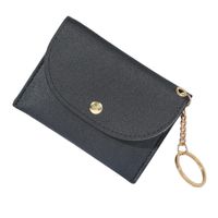 Women's Pu Leather Solid Color Sweet Square Zipper Buckle Coin Purse main image 5