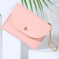Women's Pu Leather Solid Color Sweet Square Zipper Buckle Coin Purse sku image 5