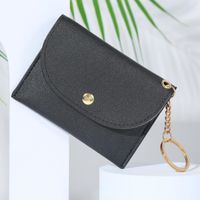 Women's Pu Leather Solid Color Sweet Square Zipper Buckle Coin Purse sku image 4