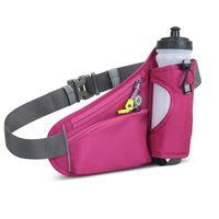 Unisex Classic Style Solid Color Nylon Waterproof Waist Bags sku image 2
