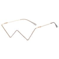 Simple Style Solid Color Natural Material Polygon Half Frame Optical Glasses sku image 3